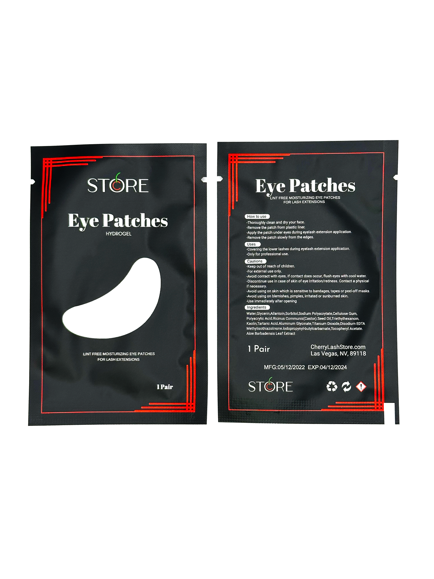 Hydrogel Eye Patches